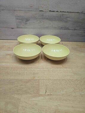 Prolon Vintage Melmac Yellow 5 1/ 4” Bowls 7415 Set Of 4 E8